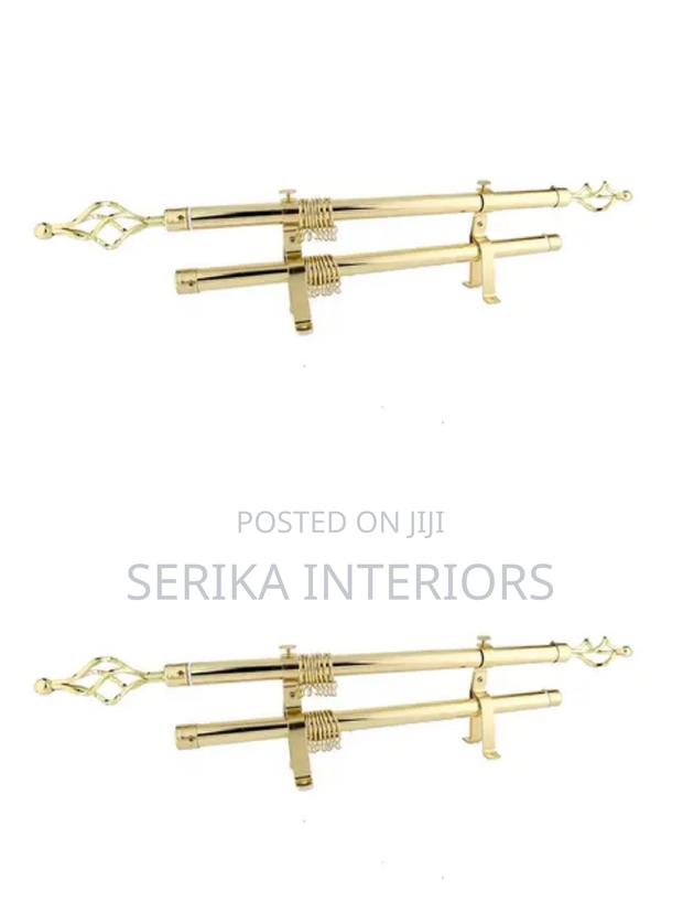 2m Double Curtain Rails Curtain Rails Curtain Rods - main view
