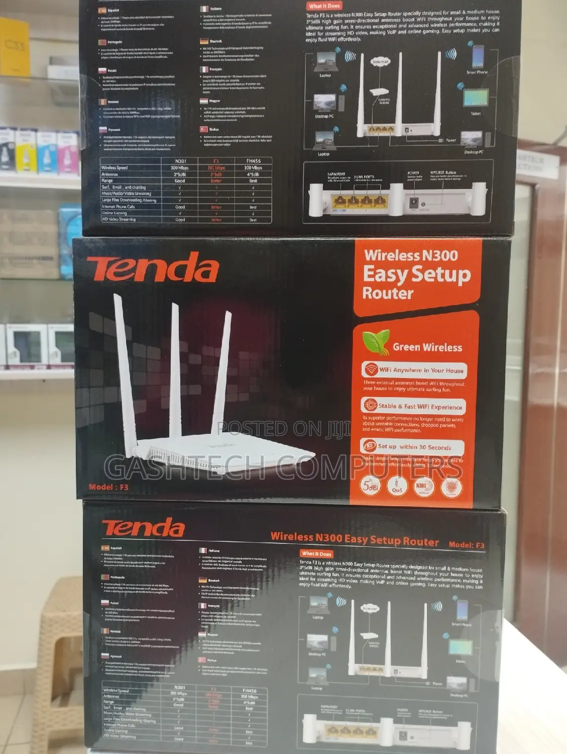 Tenda F3 Wireless Router 300mbps Router