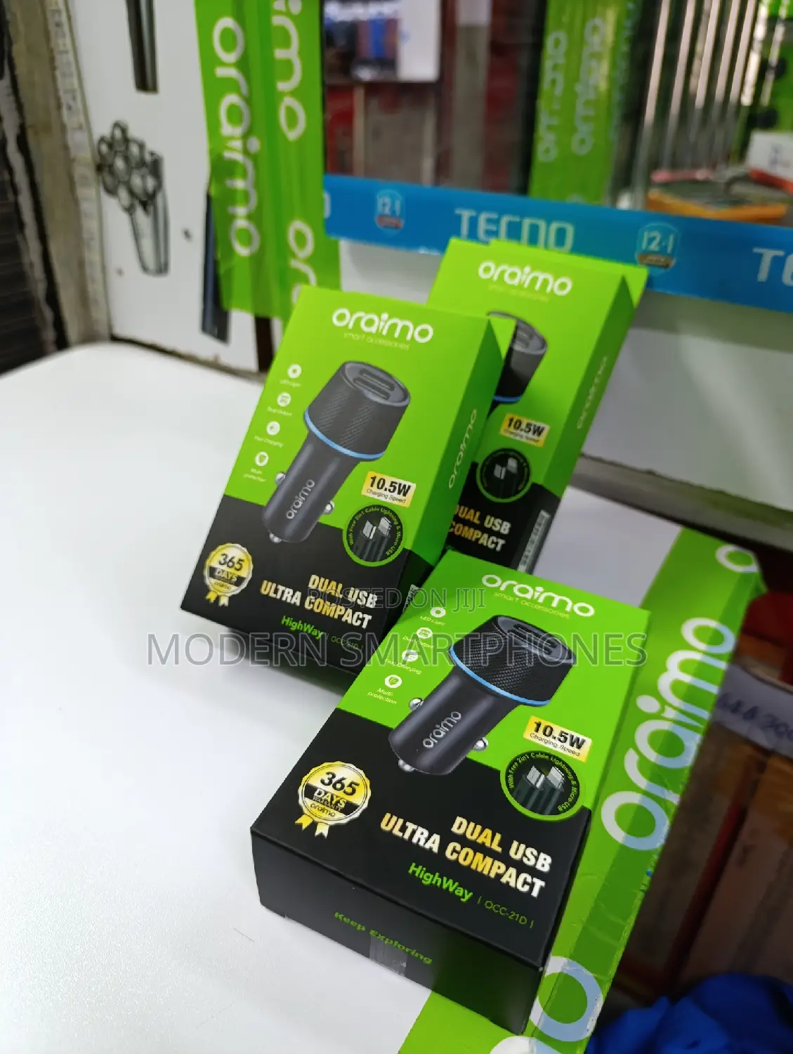 Complete Car Charger Oraimo Highway Dual USB Car Charger