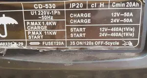 Italy Starter/Battery Charger Cd530 24v 460amp