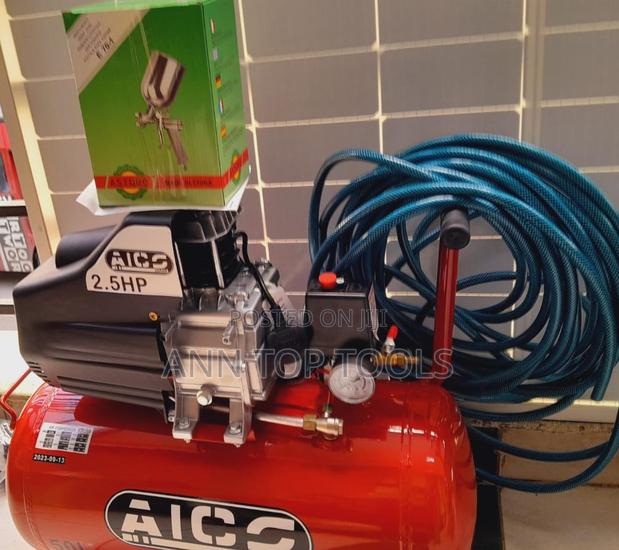 Aico Complete Air Compressor With Spray Gun and Hose Pipe - main view