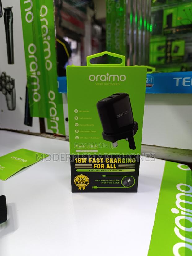 Oraimo Powercube 3 18W Wall Charger Kit - thumbnail 4