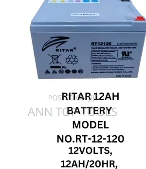 Ritar 12ah Backup Solar Battery