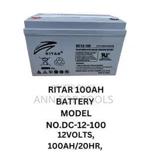 Original Ritar 100ah Battery 12v 20hr Heavy-Duty