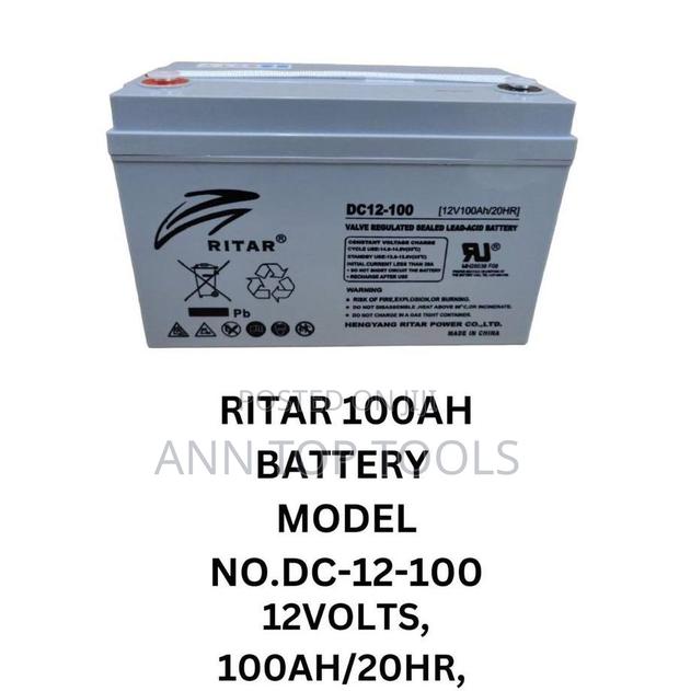 Original Ritar 100ah Battery 12v 20hr Heavy-Duty