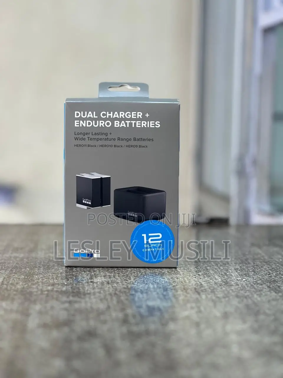 Gopro ENDURO Dual Charger + Batteries Forhero9/10/11,Black12