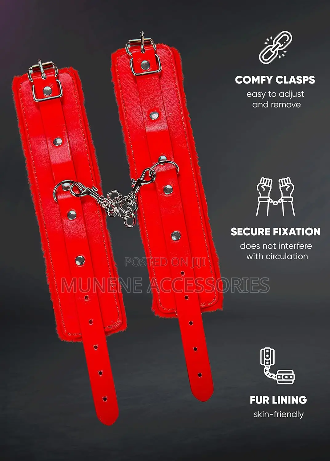 Adjustable Cuffs Sex Toys BDSM Leather Faux Fur Retraints