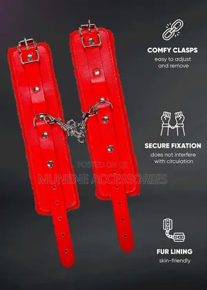 Adjustable Cuffs Sex Toys BDSM Leather Faux Fur Retraints