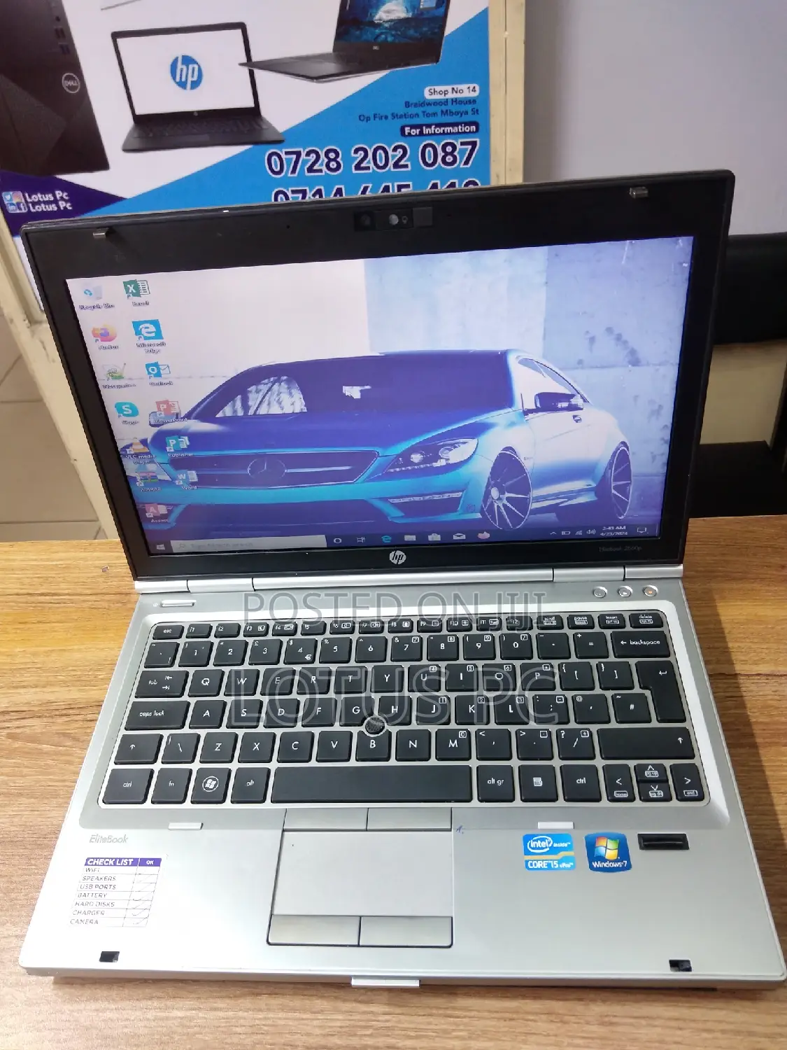 Laptop HP EliteBook 2560P 4GB Intel Core I5 HDD 500GB