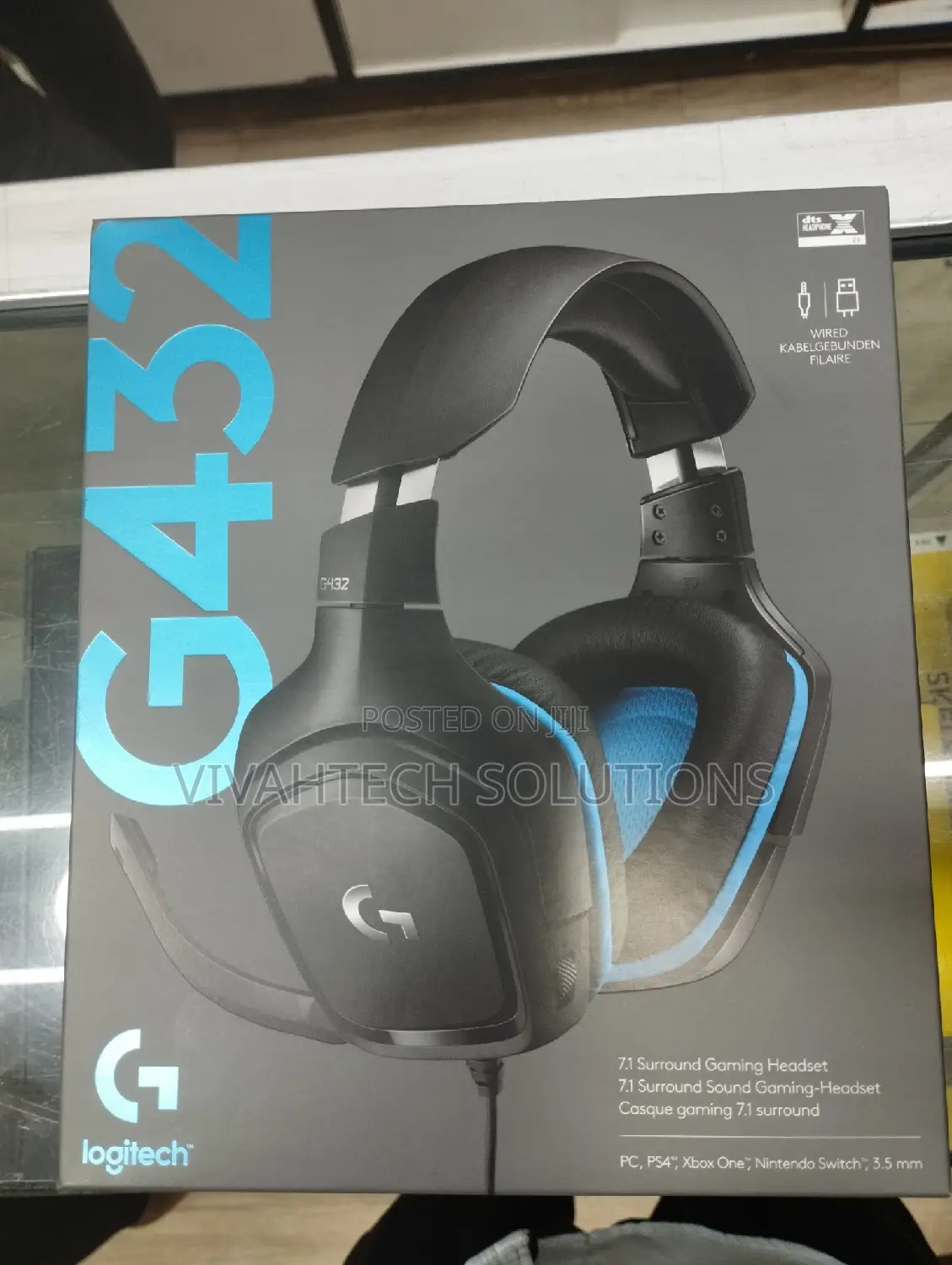 Logitech G432 Wired Gaming Headset, 7.1 Surround Sound