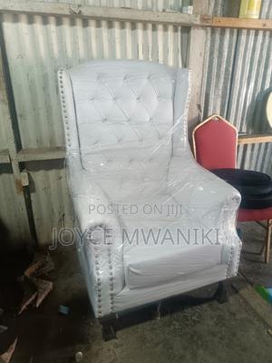 Pedicure Seat, White Colour With a Pouf. - thumbnail 2