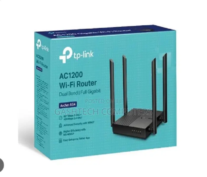 Tp-Link Ac1200 Archer C64 Dual Band Full Gigabit Wifi Router