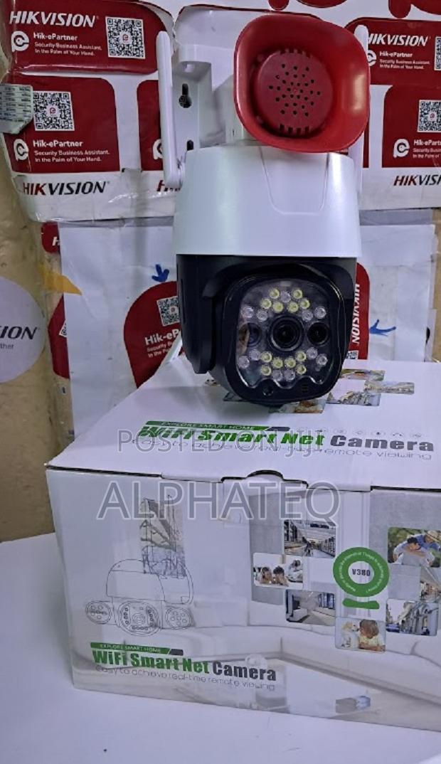 4G Simcard PTZ Rotating Siren CCTV Camera Motion Detection