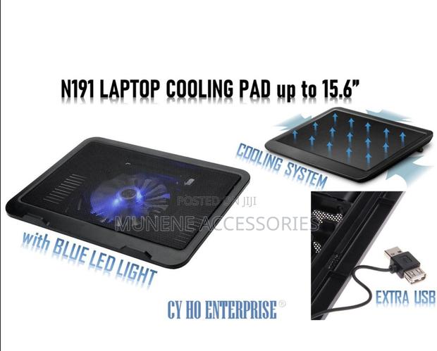 N191 High Performance Super Slim Notebook Cooling Pad -Black - main view