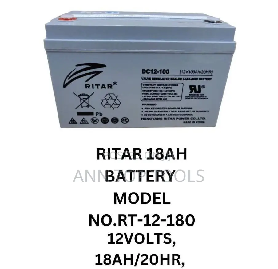 Ritar Backup Battery 18ah 12v 20hr