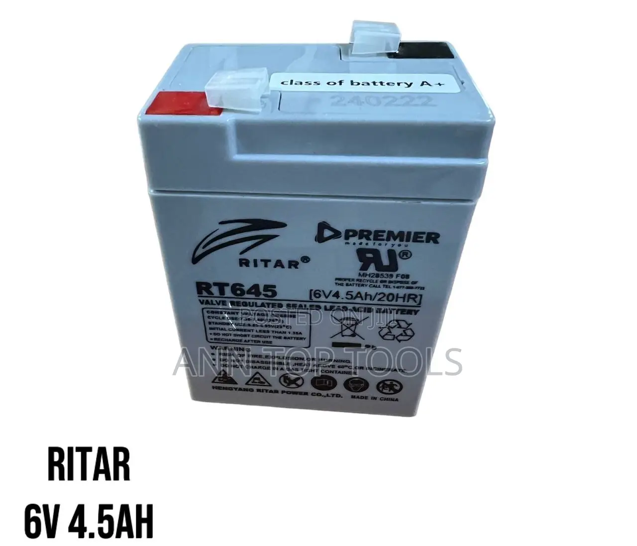 Ritar Backup Battery 6volts 4.5ah Motorbike