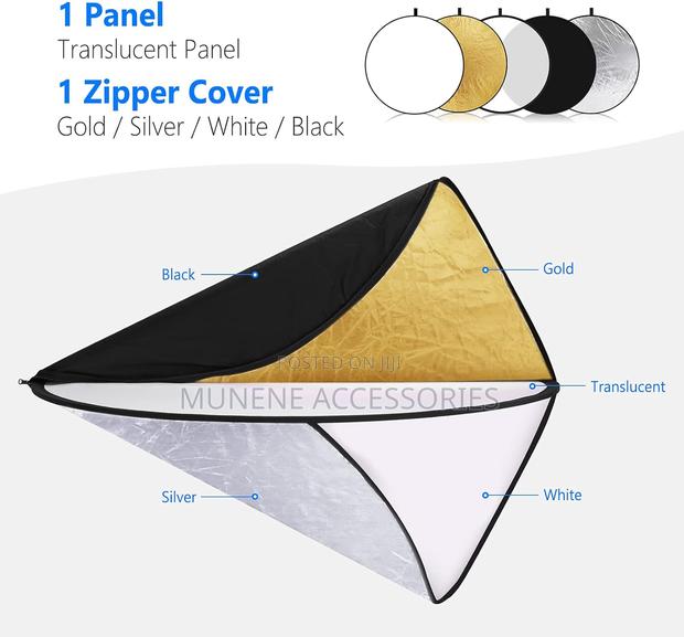 600mm 800mm 110mm 5in1 Light Diffuser Reflector Glaze Plate - thumbnail 4