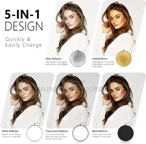 600mm 800mm 110mm 5in1 Light Diffuser Reflector Glaze Plate