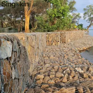 Triple Twisted Mesh/Galvanised Gabion Boxes