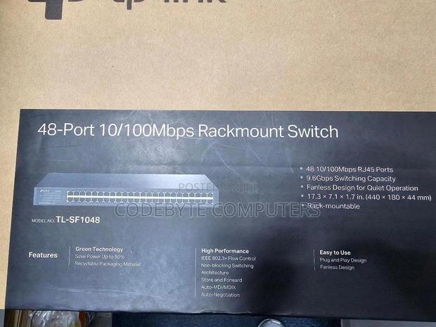 Tp-Link 48-Port TL-SF1048 48-Port 10/100mbps Switch