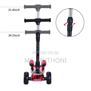 3 Wheel Kick Scooter for Kids With LED Spraying Jet Bluetoot