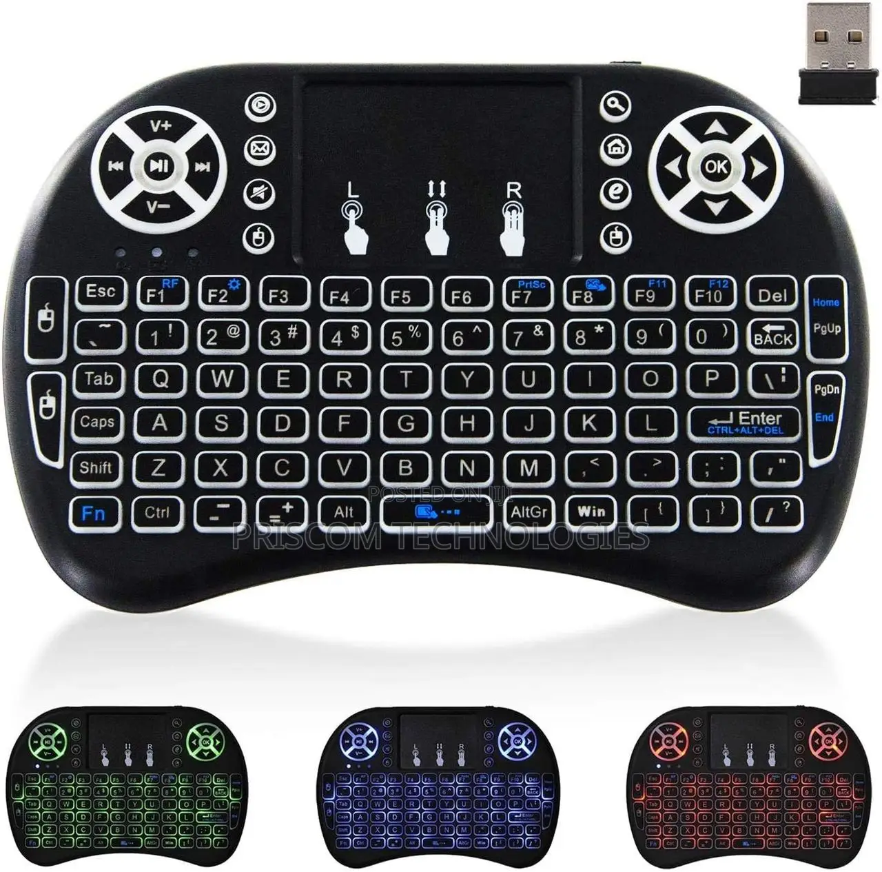 Rechargable Android Mini 2.4G Mini Wireless Keyboard