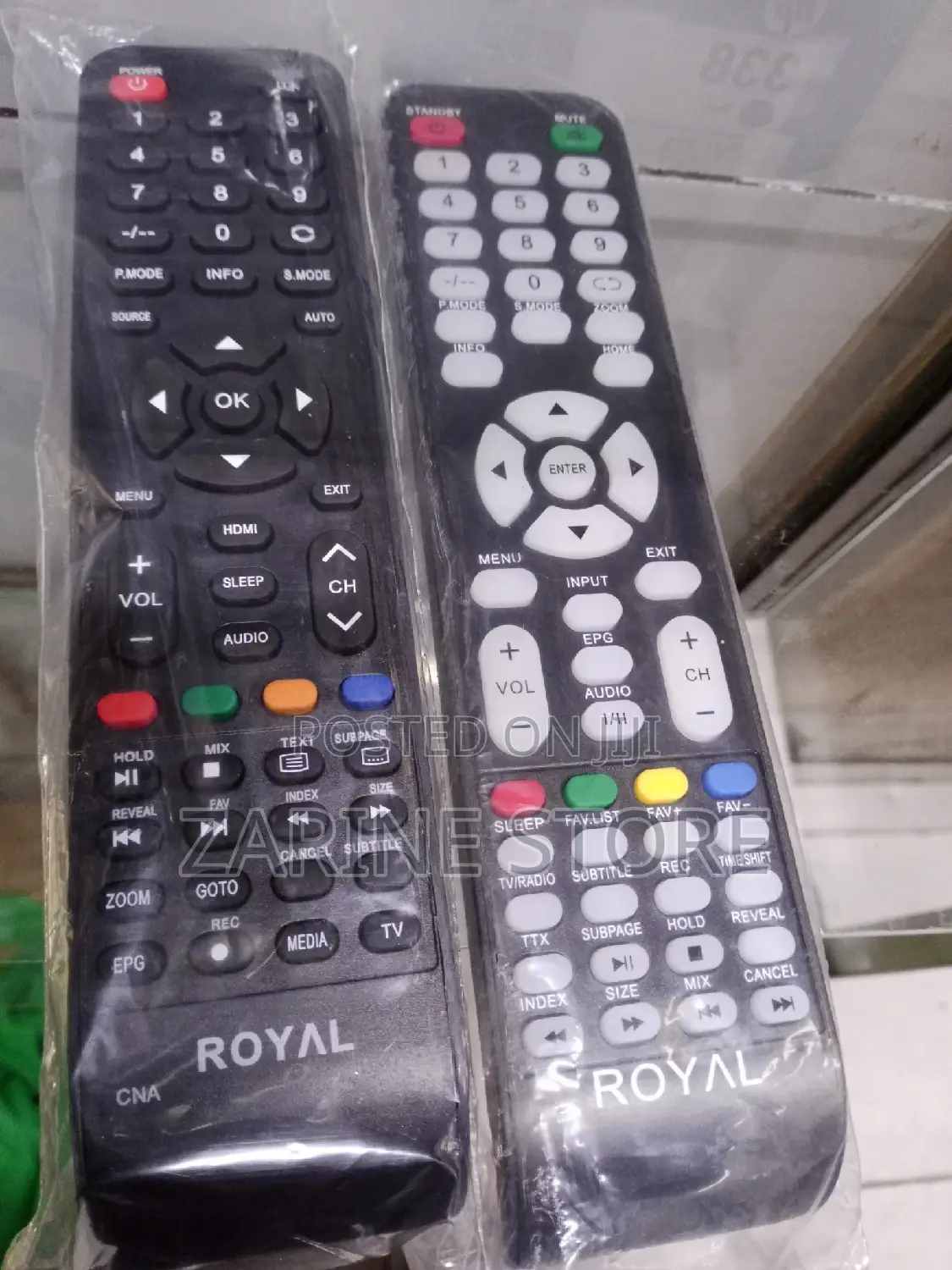 Royal Digital Tv Remote, Black White Buttons