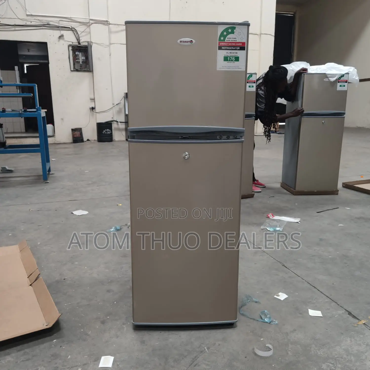 Volsmart 138litres Double Door Refrigerator Volsmart 138l