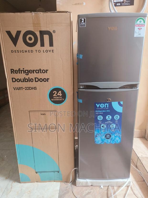 138 Litres Double Door Refrigerator. Von. - main view