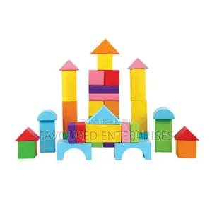 50pcs Wooden Tower Blocks