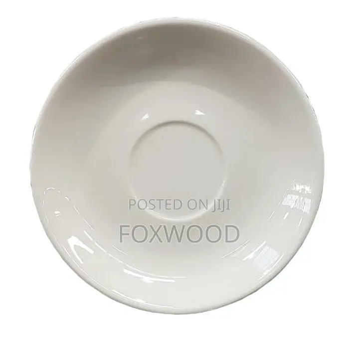 Ceramic Round Saucer Plain 6".