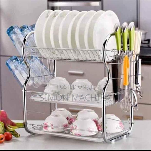 3 Tier Stainless Steel Dishrack - main view