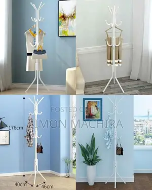 High Metallic Coat or Bags Hanger Stand