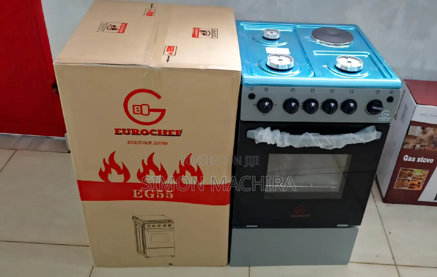 Eurochef 3 Plus 1 Standing Cooker With Electric Oven