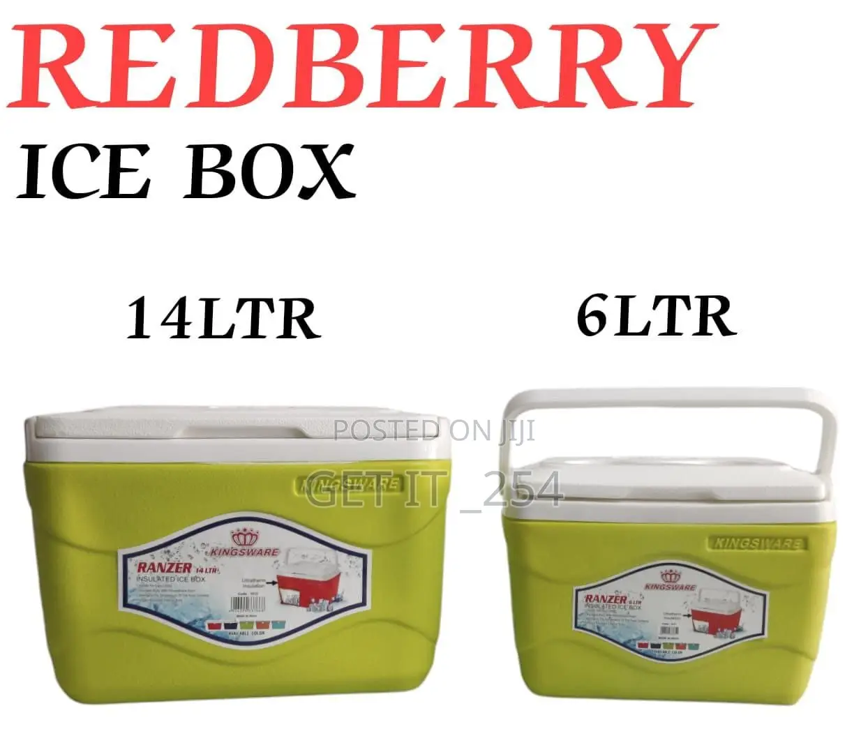 Redberry 
Premium Range of Plastic Insulated ICE BOX