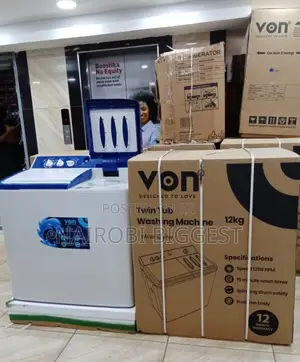 Von 12kgs Wash/Spin Washing Machine