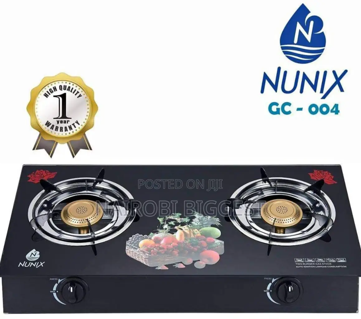 Nunix 2 Burner Glass Top Cooker