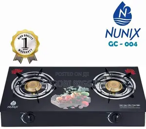 Nunix 2 Burner Glass Top Cooker