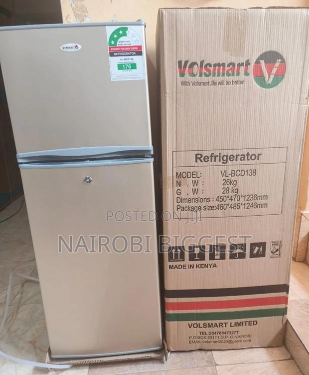 Volsmart 138litres Double Door Fridge