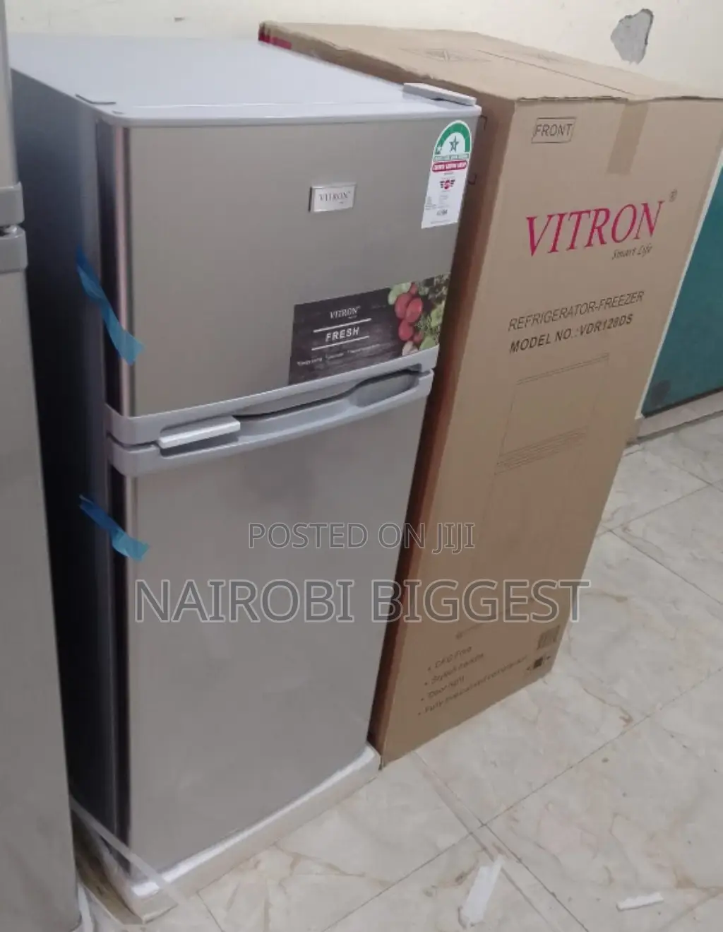 Vitron 128litres Double Door Fridge