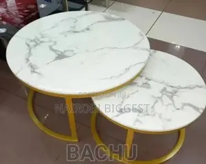 Glass Effect Marble Coffee Table
