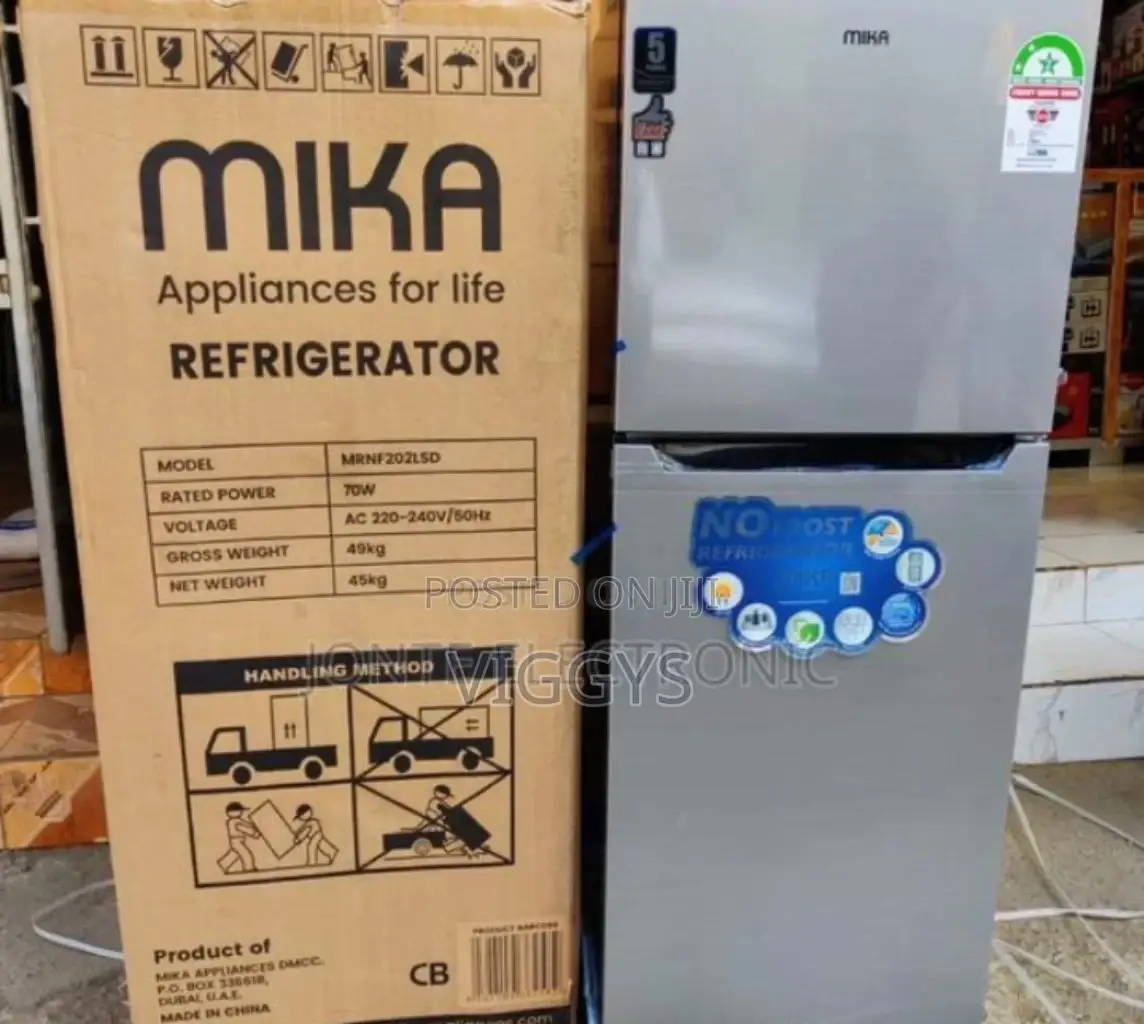Mika 211 Litre Double Door Fridge