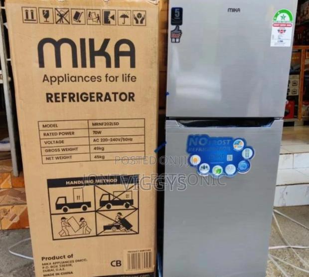 Mika 211 Litre Double Door Fridge