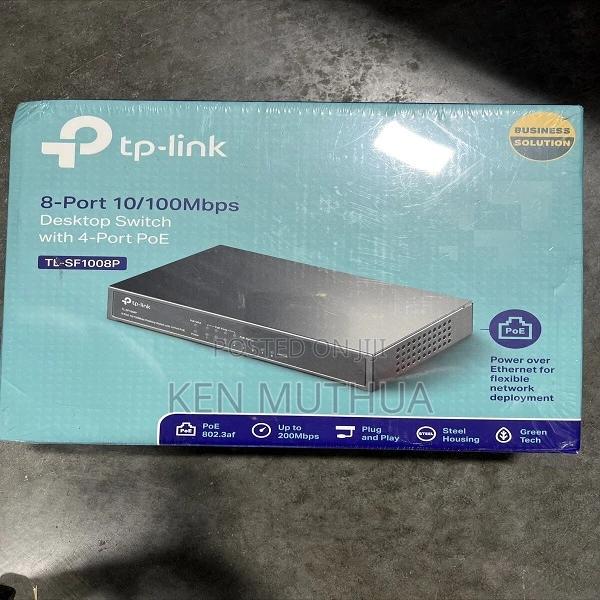 Tp-Link TL-SF1008P 8-Port 10/100mbps Fast Ethernet Desktop S