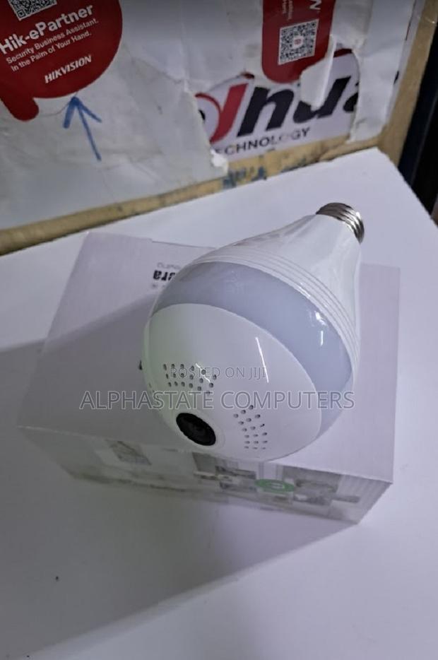 Panoramic 360 Degrees CCTV Bulb Wi-Fi Hidden Camera