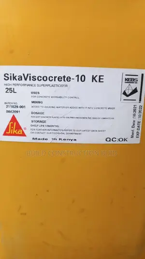 Sika Viscocrete 20he Admixture in Kenya.