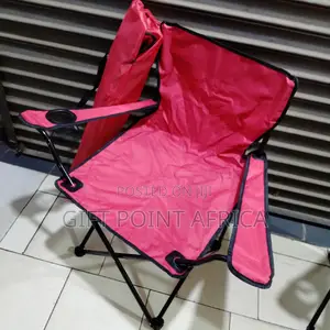 Foldable Camping Chairs Red in Color