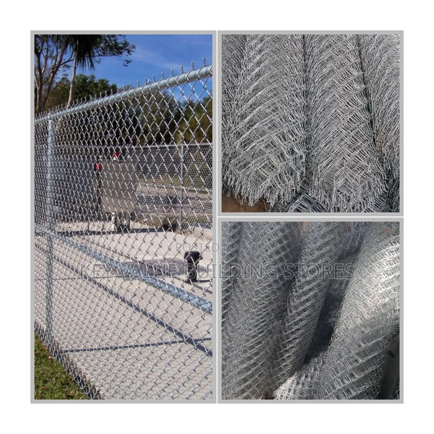 Strong Top Quality Chainlink Fence 11g (3mm)80×80 5ft