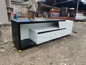 Tv Stand ( 6ft With Golden Stands)