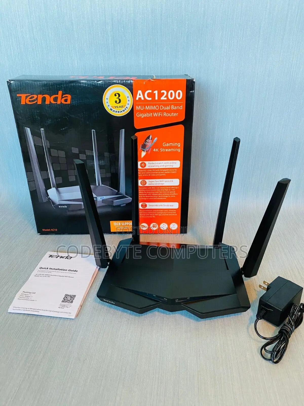 Tenda Ac10 Gigabit Wifi Router Ac1200